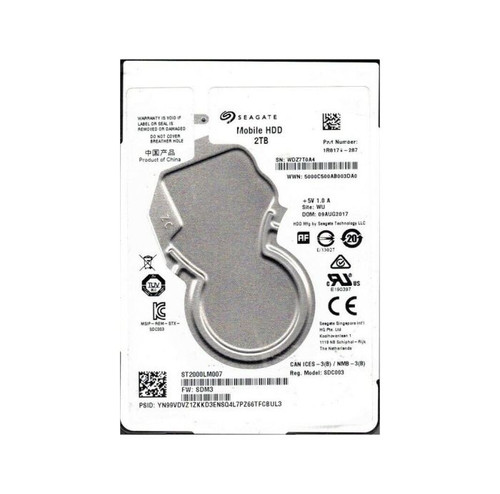 Seagate - 1R8174-287 - HDD 2TB 5400RPM SATA 6Gb/s 2.5"