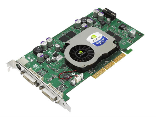 350968-001 - HP Nvidia Quadro FX1100 AGP 8x 128MB DDR2 Dual DVI Video Graphics Card