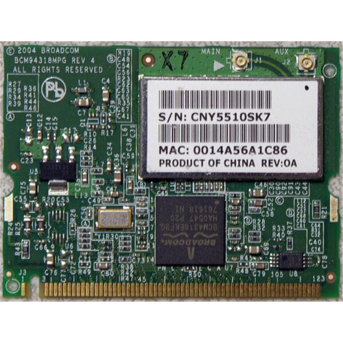 HP - 392557-001 - Wireless Network Card Mini PCI 802.11b/g 54Mbps