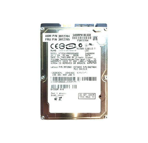 IBM - 39T2705 - HDD 80GB 5400RPM SATA 2.5" 8MB