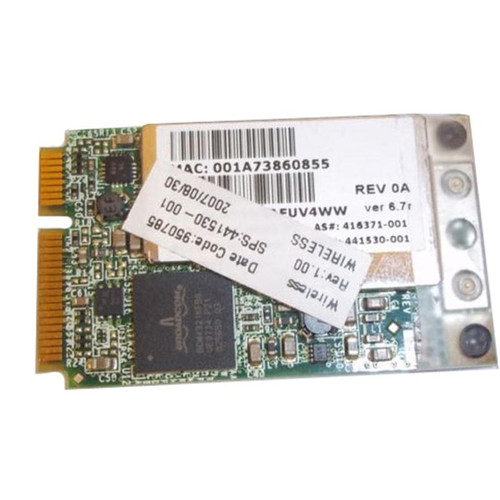 441530-001 - HP - Mini PCI-Express 54G WiFi 802.11a/b/g/n Wireless Lan (WLAN) Network Interface Card