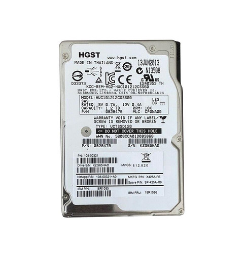 NetApp - 108-00321+A0 - HDD 1.2TB 10000RPM SAS 6Gb/s 2.5"