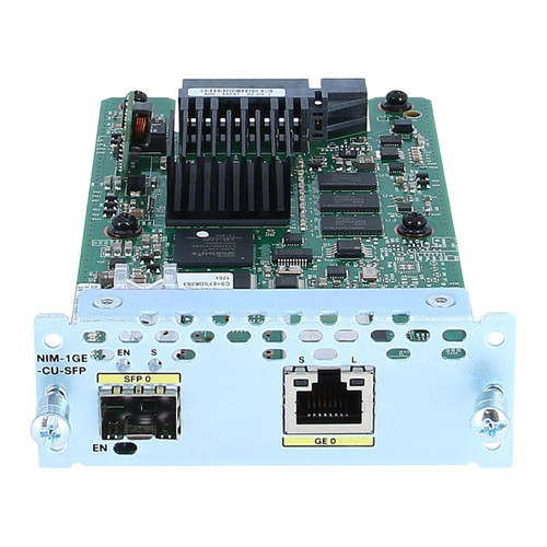 Cisco - NIM-1GE-CU-SFP= - Network Interface Module 1-Port Gigabit Ethernet
