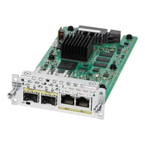 Cisco - NIM-2GE-CU-SFP= - Network Interface Module 2-Port Gigabit Ethernet