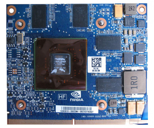 608545-001 - HP nVidia GeForce GT230M PCI-Express 2.0 1GB MXM N10p Mezzanine Video Graphics Card