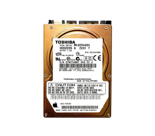 Apple - 655-1312B - HDD 60GB 5400RPM SATA 2.5"