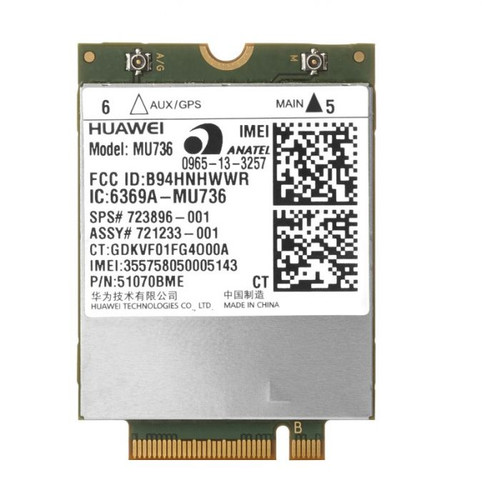HP - 723896-001 - Wireless Broadband Module Mini PCI HSPA+ GPS