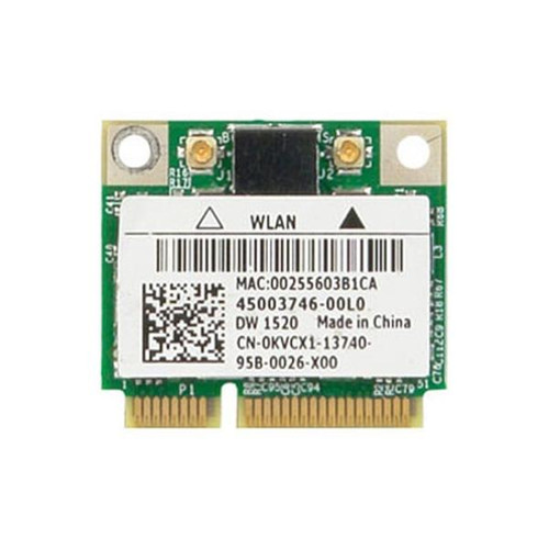 Dell - 8RPJ3 - Wireless Card 802.11agn Half-Height Mini-Card