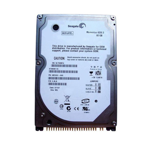 Seagate 80GB 4200RPM ATA-100 2.5 Hard Drive for laptops - 9BC032-065