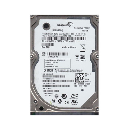 Seagate - 9S5G33-030 - HDD 120GB 7200RPM SATA 3Gb/s 2.5"