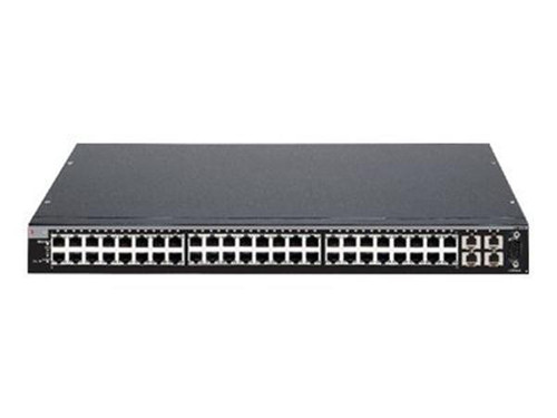 Enterasys Network SecureStack B2H124-48P Switch 48-Ports Fast EN 10BaseT 100BaseTX + 4 x SFP, mounted in a server rack