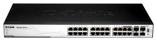 DGS-3100-24 - D-LINK - D-Link 24-Ports 10/100/1000Base-T Layer 2 Stackable Managed Switch