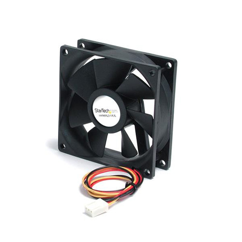 FAN8X25TX3L - StarTech.com - computer cooling system Computer case Fan 3.15 (8 cm) Black