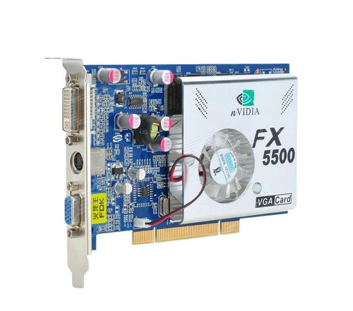 NVIDIA - FX5500-PCI-256 - Graphics Card 256MB DDR 128-Bit PCI DVI-I VGA