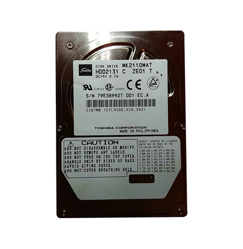 Toshiba - HDD2131 - HDD 2.1GB 4200RPM ATA-33 2.5"