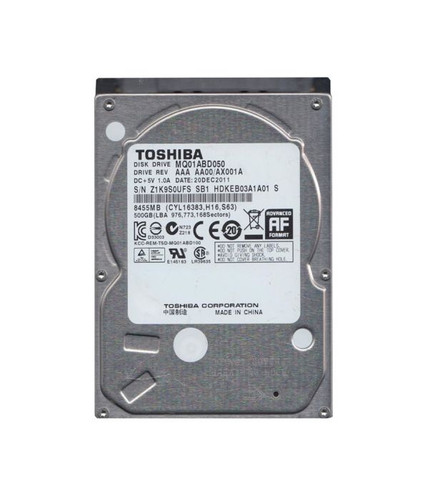 Toshiba - HDKEB03A1A01S - HDD 500GB 5400RPM SATA 3Gb/s 2.5"