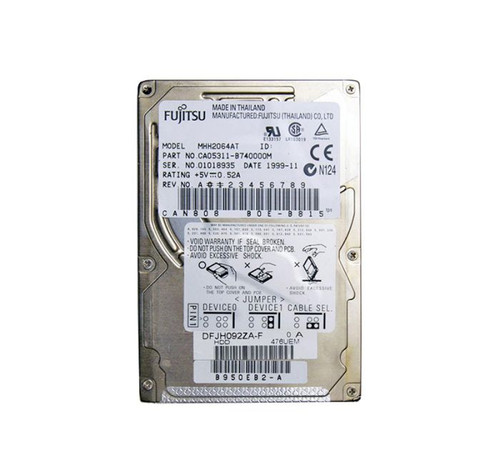 Fujitsu - MHH2064AT - HDD 6GB 4200RPM ATA-33 2.5"