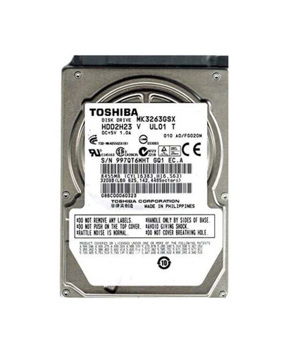 Toshiba - MK3263GSXW - HDD 320GB 5400RPM SATA 3Gb/s 2.5"
