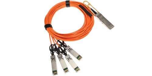 Cisco QSFP-4X10G-AOC2M Active Optical Cable 2M for 10Gbps, QSFP to 4x SFP, compatible with Cisco devices