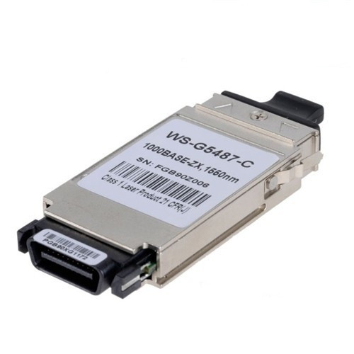 WS-G5487-RF - Cisco 1Gb/s 1000Base-ZX Single-Mode Fiber 70km 1550nm Duplex SC Connector GBIC Transceiver Module