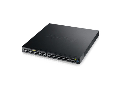 XGS3700-48HP - Zyxel - 48-Ports GbE L2+ PoE Switch with 10GbE Uplink