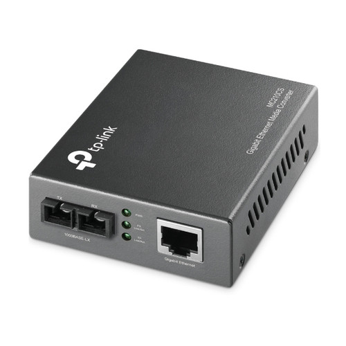 TP-Link MC210CS Network Media Converter 1000 Mbit/s Single-mode Black - Compatible with ProLiant DL360p Gen8 Servers