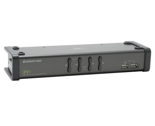 GCS1764 - Iogear MiniView 4-Ports DVI KVMP Switch with audio and cables