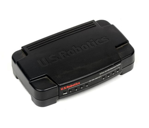 U.S. Robotics 8-Port Ethernet Switch for Fast Networking in Small Offices