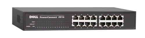 Dell PowerConnect 2016 Fast Ethernet Switch with 16 RJ-45 Ports for Rack-mounting