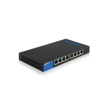 Linksys - LGS308P - Network Switch 8-Port Gigabit PoE+