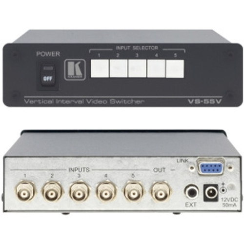 VS-55V - Kramer Electronics - KramerElectronics Video Switch 5 x BNC Composite Video In 1 x BNC Composite Video Out