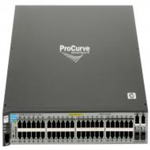 J9088-61001 - HP - ProCurve E2610-48 48-Ports Fast Ethernet 10Base-T/100Base-TX Managed Switch 2 x SFP (mini-GBIC) 2 x Gigabit Ethernet Ports (Refurbished