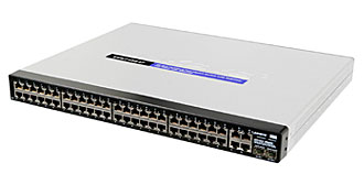 Linksys - SRW248G4P - Network Switch 48-Port 10/100 4-Port Gigabit 2-Port