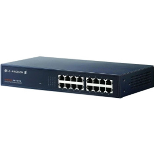 ES-1016 - LG Electronics - 16-Ports RJ-45 Fast Ethernet 10/100 Unmanaged Switch Rack-mountable 1U