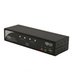 Tripp Lite - B006-VUA4-K-R - KVM Switch 4-Port 1U Rack-Mountable