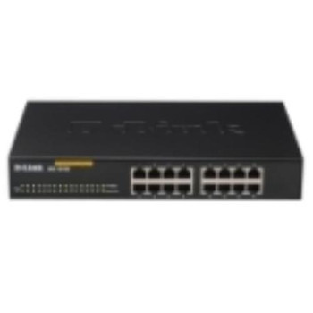D-Link - DES-1016A - Ethernet Switch 16-Port 10/100 Desktop Rack-Mountable