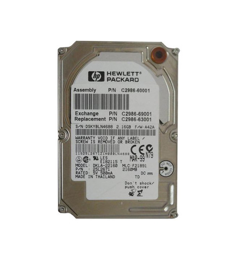 HP - C2986-63001 - HDD 2.1GB ATA/IDE 2.5"