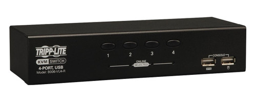 B006-VU4-R - Tripp - Lite 4-Ports Desktop USB KVM Switch