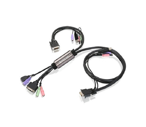 IOGEAR - GCS942UW6 - KVM Switch 2-Port DVI-D Hybrid Audio
