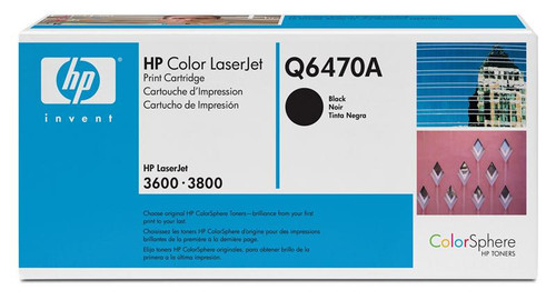 HP Q6470A 501A Black Toner Cartridge Color LaserJet 3600/3800