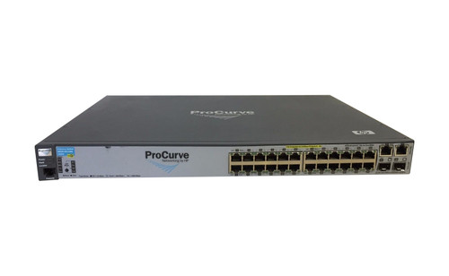 HP - J9087AZ - Network Switch 24-Port PoE 10/100Base-TX 2-Port Dual