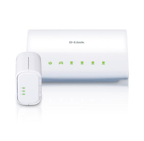 D-Link PowerLine AV 4-Port Switch Mini Kit for HomePlug AV Fast Ethernet Networks - DHP-348AV