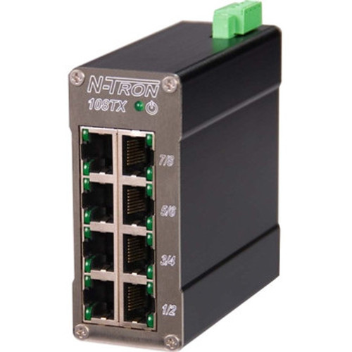 108TX - B&B Electronics Mfg Co - Ethernet Switch 8 Network Twisted Pair 2 Layer Supported Rail-mountable