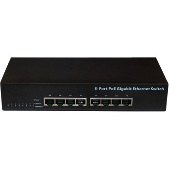 Premiertek - PL-1008GP - Network Switch 8-Port Gigabit Desktop PoE