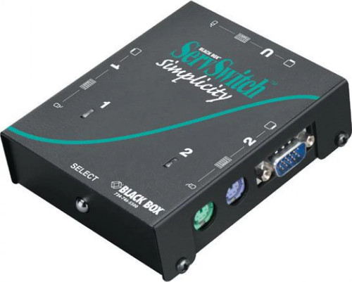 Black - SW613A-K - KVM Switch 2-Port PS/2 VGA Desktop