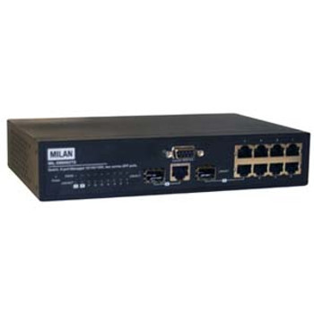 Transition - MIL-SM8002TG - Network Switch 9-Port Gigabit Layer 2 SFP