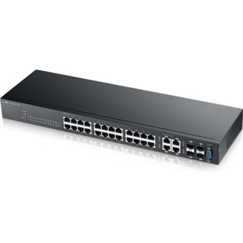 GS2210-24 - Zyxel - 24-Ports SFP Gigabit + 4 Dual Personality Fully Managed L2 Switch