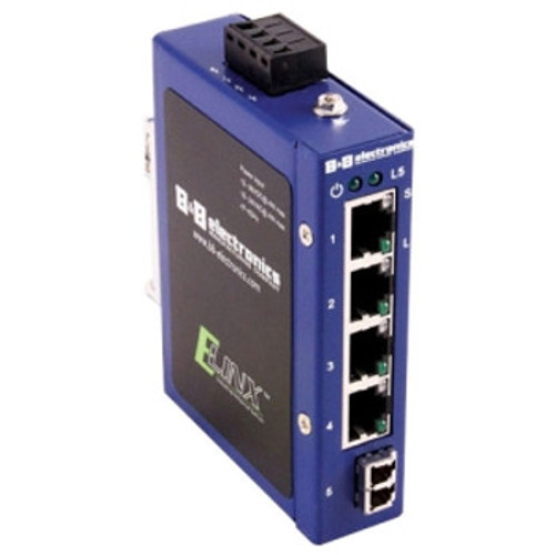 ESW105-ML - B&B Electronics Mfg Co - B&B Elinx Ethernet Switch 5 Ports 5 x RJ-45 10/100Base-FX 10/100Base-TX PoE Ports