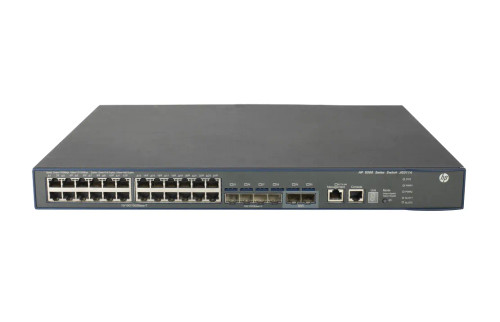 A5500-24G - HP - 5500 Series DC EI 24 x RJ-45 Ports 10/100/1000Base-T + 4 x Dual Personality...