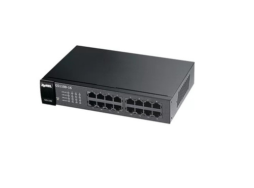 91-010-235003B - Zyxel - GS1100-16 16-Ports Gigabit Unmanaged Switch